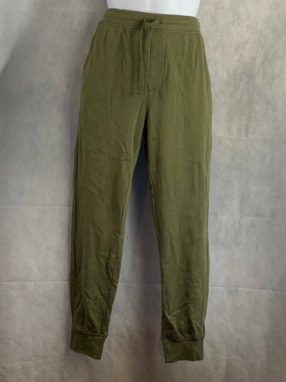 And Now This Men's Cotton Blend Fleece Jogger Sweatpants, Olive Green, Medium